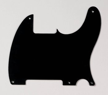 Black Matte Pickguard for Esquire, 1 Ply Black
