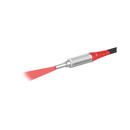 Capteur fibre optique M3 contre fausses détections, sonde réflexion diffuse tube convexe 1m