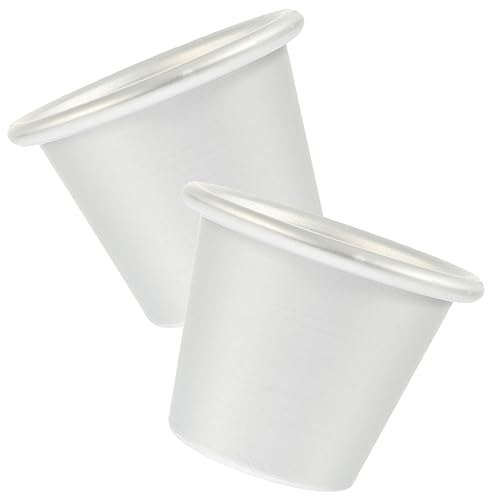 PRETYZOOM 2pcs Round Cake Molds Pudding and Muffin Baking Cups Inner for Desserts Easy Demoulding for Home Bakery and Restaurant Use