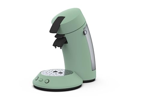 Philips Senseo Original Plus CSA210/80 Coffee Pod Machine (Coffee Strength Choice, Coffee Boost Technology, Recycled Plastic), Desert Green