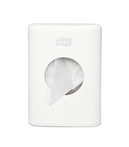 Tork 566000 - Dispensador de bolsas higiénicas para el aseo, color blanco