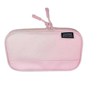 Image of EASTHILL Big Capacity Pencil Pen Case Office College School Large Storage High Capacity Bag Pouch Holder Box Organizer (Cotton, Pink)