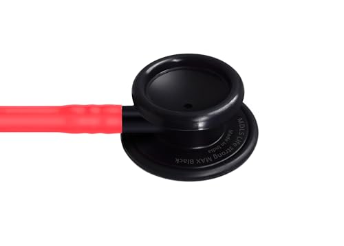 Image of Black Max Lightweight Aluminum Stethoscope for Doctors, Nurses, Medical Students, Nurse Acoustic Stethoscope (Cherry Pink)