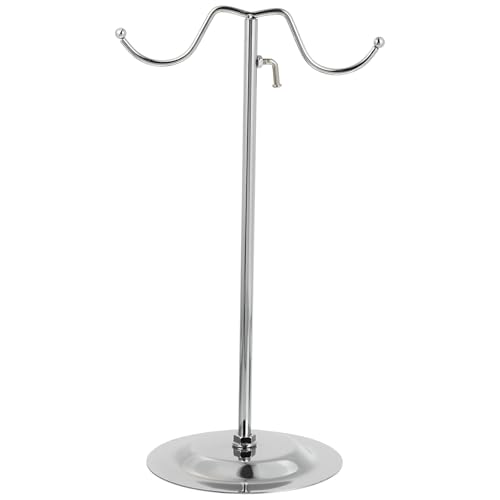 IWOWHERO Soporte Elevable para Bolsos de Acero Inoxidable Estante de Exhibición Plateado para Almacenamiento en Hogar y Hotel Organizador Ajustable para Carteras y Bolsos de Mano
