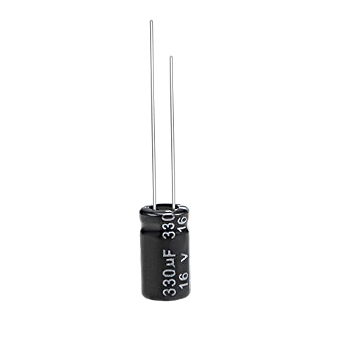 Image of 330uF 16V Electrolytic Capacitor (pack of 10)