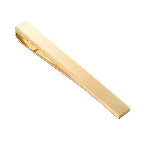Black and Gold Tie Clips Set for Men