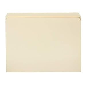 Amazon Basics File Folders – Straight Tab, Manila, Letter Size, 36-Pack