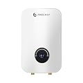 AMZCHEF Tankless Electric Water Heater with LED Display, 6500w Small Instant Hot Water Heater,240V Instant Hot Water Heater,1S Fast Heating Water Heater with CSA Certificated and Ipx4 Waterproof