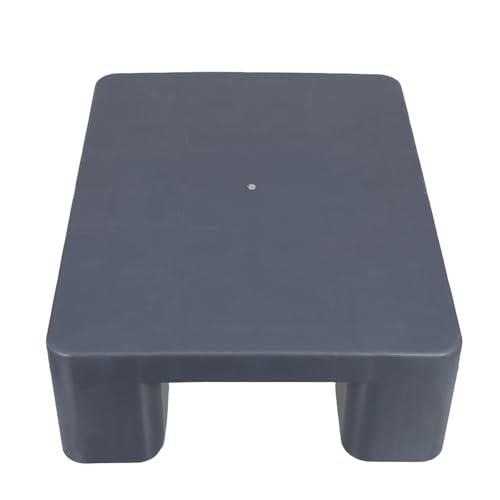 KOCKSHION Palets de Rejilla Impermeables y Transpirables para Almacenamiento Interior Palets de Suelo Apilables de 40X30X12 CM en Gris Almohadillas Resistentes para Almacén Supermercado