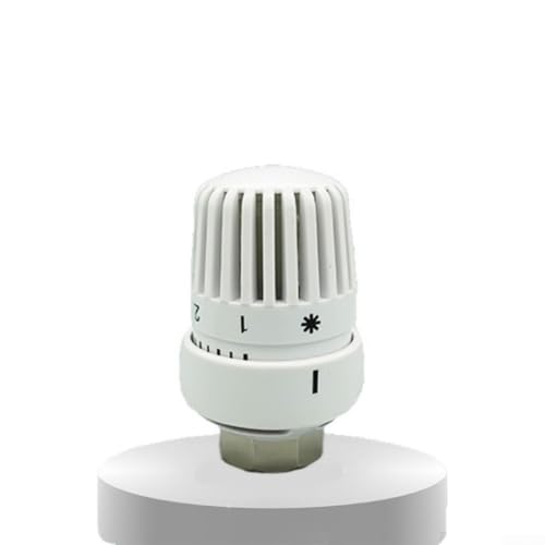Testa termostato regolabile M30x1 5 con cinque livelli di temperatura per un controllo preciso del riscaldamento e protezione dal gelo, adatta per vari sistemi di riscaldamento