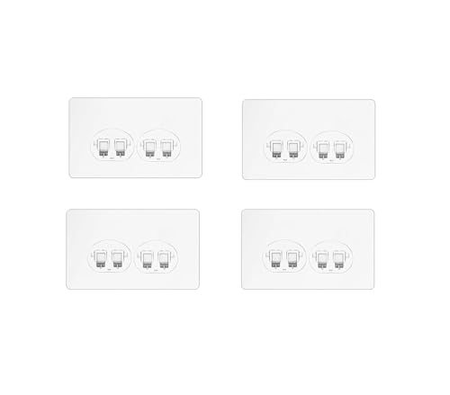 Image of Shivstor 6 PCS Heavy Duty Adhesive Wall Sticker Strong Sticky Hook Pad PVC Transparent Waterproof Multi-Functional No Drill Hook for Bathroom Storage Racks Kitchen Organizers and Ceiling Hangers