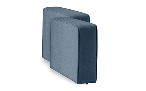 Coppia di braccioli per divano componibile Lago blu