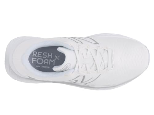 Image of New Balance Women's Fresh Foam X EVOZ v3 Running Shoe, White /Quartz Grey /Silver Metallic, 12 W