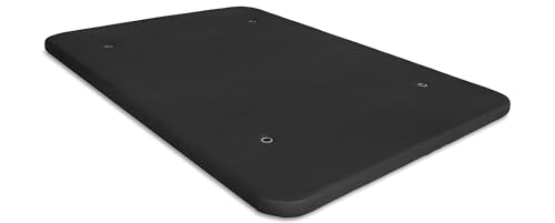 Ventadecolchones - Base Tapizada Modelo Drago con Aireadores y Sistema Antirruido Sin Patas 3D Negro Medida 105 x 190 cm - Incluye Subida y Montaje