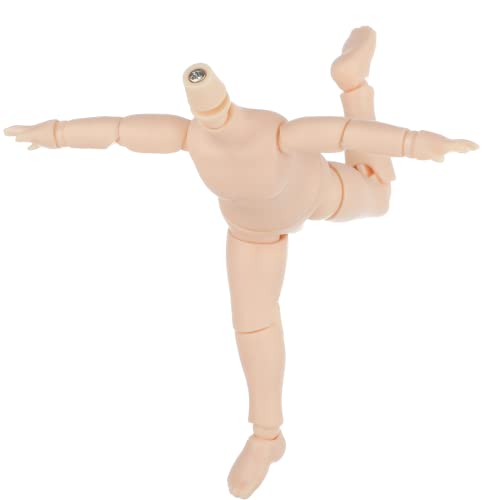Doll Body, 10Cm/4In Joint Doll Body For 1/12 Scale Bjd Doll Head, Movable Joints Action Figure Body With Spare Hands & Stand For Diy Replacement, Head Not Included #TOP2