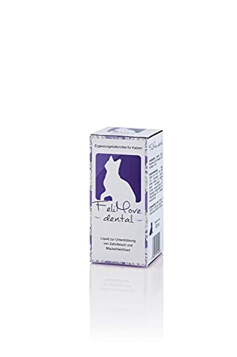 FeliMove dental - Liquid für Katzen mit Vitalpilzen, Propolis, EPA und Zink (auch bei FORL, Entzündung oder Rötung des Zahnfleisch verträglich)