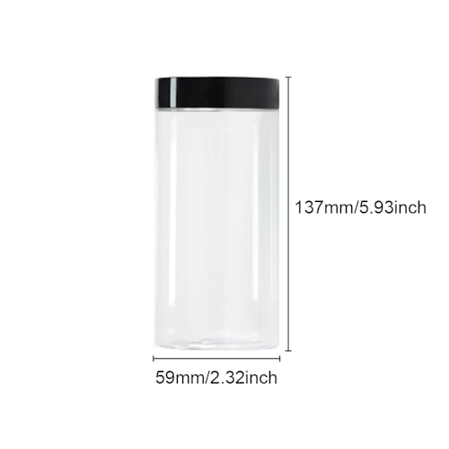 Barattoli Cucina Plastica Trasparente, 10 Pezzi