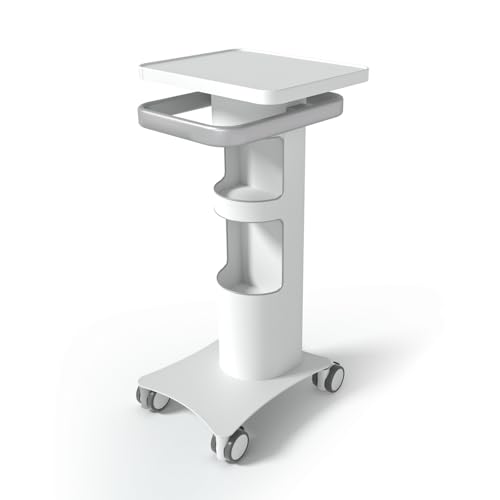 BEWISER Medizinischer Trolley mit abschließbaren Rädern-Ultraschall-Imaging Scanner Fahrzeug-Aufbewahrungswagen,15.7 x 13 Zoll Panel,Mobile Dental Cart für Kliniken, Krankenhäuser, Schönheitssalon