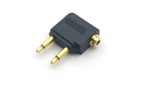 RKEBK for 50 X Gold-Plate Aeroplane Airplane Air Plane 3.5mm Stereo Headphone Earphone Socket