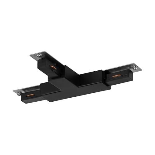 Eglo Accesorios para sistema Easy Track, conector en T para riel de plástico negro