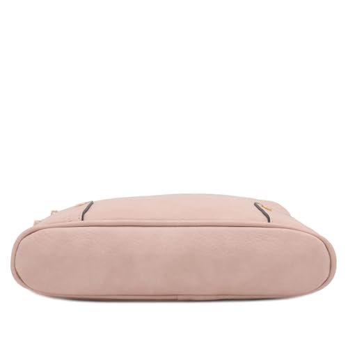 Image of ALYSSA Triple Zip Pocket Large Crossbody Bag