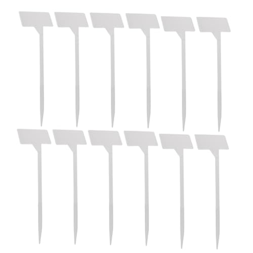 HANABASS 25Pcs Reusable Plant Markers Durable Plastic Labels for Garden Planting for Flowers and Fruit Trees Easy to Insert and Remove for Greenhouses