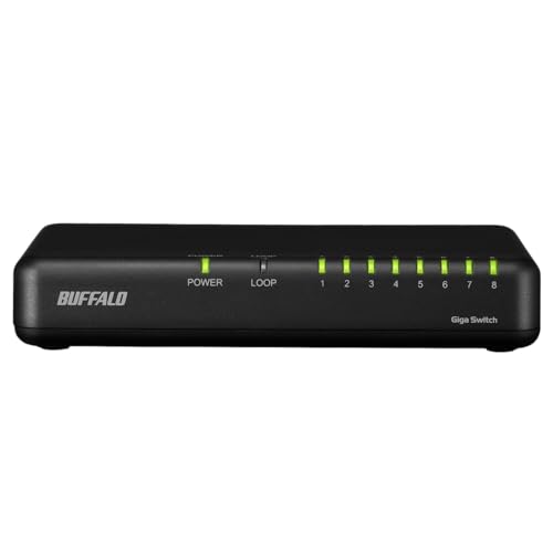 Amazon | バッファロー 8ポート スイッチングハブ Giga