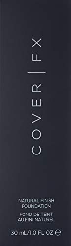 Cover FX Natural Finish Foundation: Water-based Foundation that Delivers 12-hour Coverage and Natural, Second-Skin Finish with Powerful Antioxidant Protection - G100, 1 fl. oz.