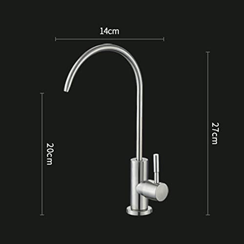 Grifo de agua filtrada monomando de cocina en acabado cromo cepillado 5