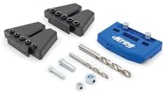 Kreg Dowel Jig Kit - Doweling Guide Kit with Removable Drill Guides - No-Measure Doweling Jig for Benchtop and Workshop Projects - Cabinet Joint Alignment Tool - KHJD345