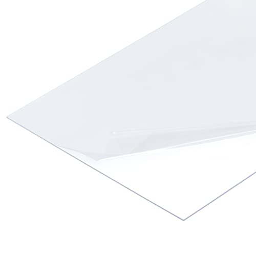 Image of MECCANIXITY Clear Acrylic Plastic Sheet Transparency Panel 4x6inch 0.02'' Thick for Picture Frame Replacement, Crafts, Pack of 10