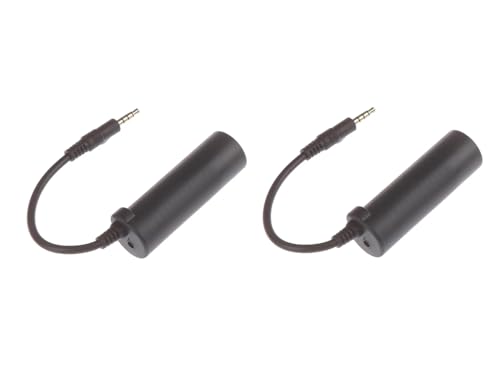 2 Pcs Guitar Interface I-Rig Converter Replacement Guitar for Phone Guitar Audio Interface Phone Tuner Lightweight Audio Adapter for iPhone iPad and Android Smartphones and Tablets Practical Processe
