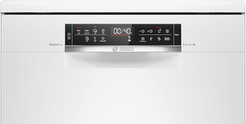Bosch 14‑Place Free‑Standing Dishwasher, 7‑Programme, EcoSilence Drive & Home Connect – SMS6HMW76M White