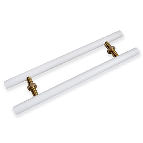 Poignée de porte extérieure blanche anti-usure pour entrée résidentielle