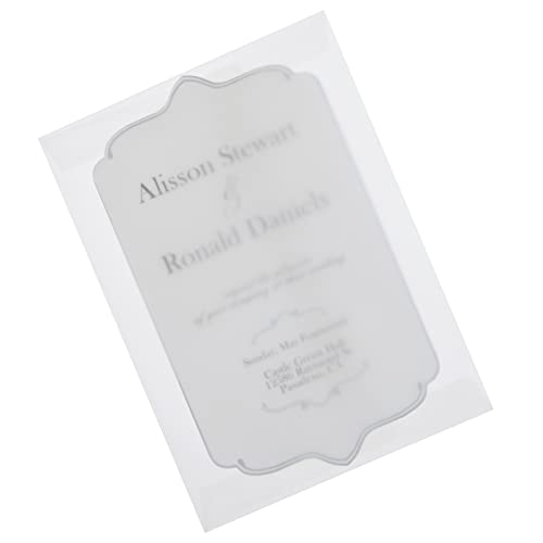 25 Pack Of Transparent 5X7 Vellum Envelopes For Invitations, Thank You Notes, A7 Size, Peel And Press Square Flap For Greeting Cards, Wedding Announcements, Photos #TOP5