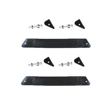 2Pcs Black Stroller Footrest Replacement Adjustable Stroller Extension Footboard Strollers and Accessories for Babies Pushchair, Baby Stroller Connectors, Stroller Connectors 37cm