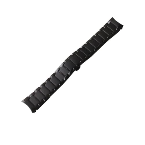 Bracelet montre céramique haut de gamme noir 24mm pour boîtier Armani