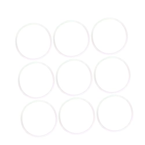GRIRIW 10pcs Silicone Sealing Ring Plus Leakproof Rings Sealing Rings Juicer Rings Silicone Rings White