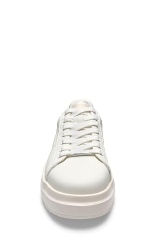 GUESS Elbina - Sneakers Femme Blanches en Cuir Casual Basses