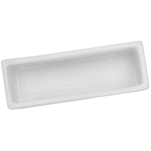 Mygift 10 Inch Modern Matte White Rectangular Ceramic Wall Mounted Succulent Planter Boxes, Indoor Hanging And Tabletop Herb Plant Containers, Set Of 2 #TOP5