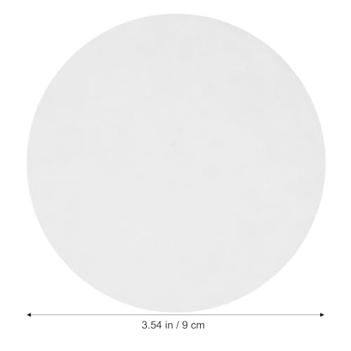 Image of Medium Flow Rate Qualitative Filter Paper Discs 3.54 Inch Diameter 70G Laboratory Grade Filtration for Chemistry and Industrial Use