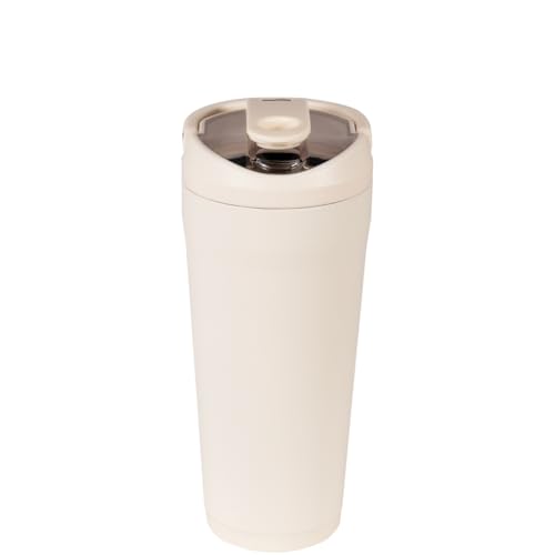 Image of HydroJug Insulated Protein Shaker Bottle 24 oz, Silent Mixing, Cream