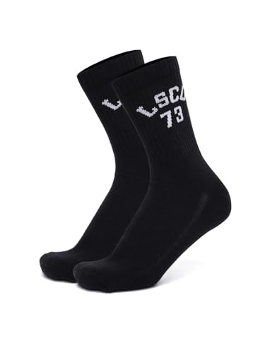 Image of Levi's Men's Cotton Stretch Crew Length Half Terry Ribbed Socks with Cushioned Sole (Pack of 3)
