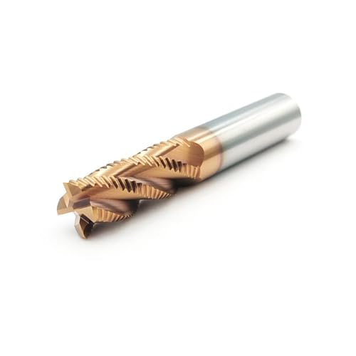 Image of HRC45 4Flutes Tungsten Solide Carbide Roughing End Mills for CNC Router Bit Wood Metal Cutter Mill Tool CNC milling Cutter Shank Dia 1 /2 inches(1pc, Shank Dia 1 /2 inch)