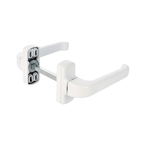 Amig - Jeu de Poignées de Porte avec Rosace - Modèle Epsilon - 132 x 70 mm - Carré de 8 mm -...
