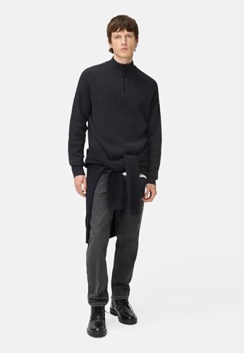camel active Herren Strick-Troyer aus Reiner Lammwolle Navyblau, Menswear-XXL – Ansicht 4