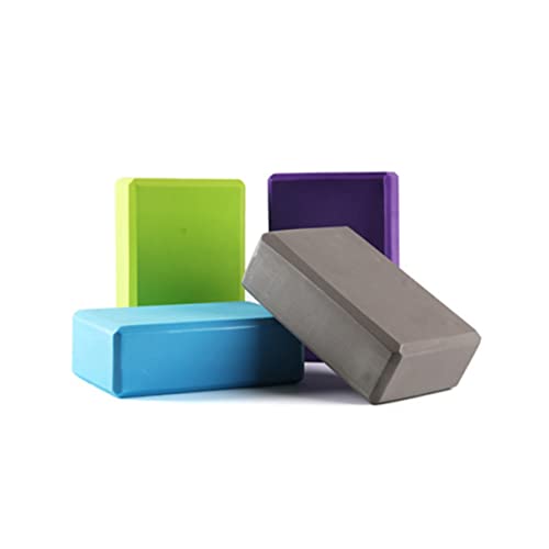 GOOHOCHY High Density Yoga Blocks 2 Pcs Yoga Set for Women Anti-skid Skidproof Eva