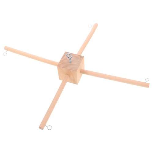 WATIIFUFU Soporte para Móvil de Madera Beige Fácil de Montar Diseño Natural y Minimalista para Decoración de Habitación Infantil y Colgado de Juguetes
