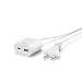 Produktbild USB-Netzteil mit 1,9 m langem Kabel, 3,5A, 1x USB-A, 1x USB-C, Weiß