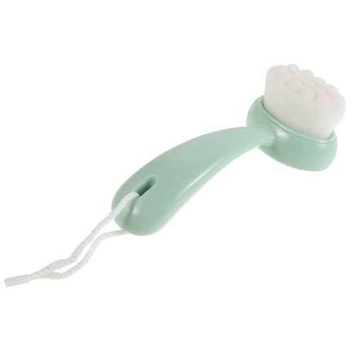 NIYANGLE Cepillo De Limpieza Facial Suave y Resistente Al Agua Para Exfoliación y Eliminación De Puntos Negros Cepillo De Maquillaje y Cuidado Piel Mango Verde